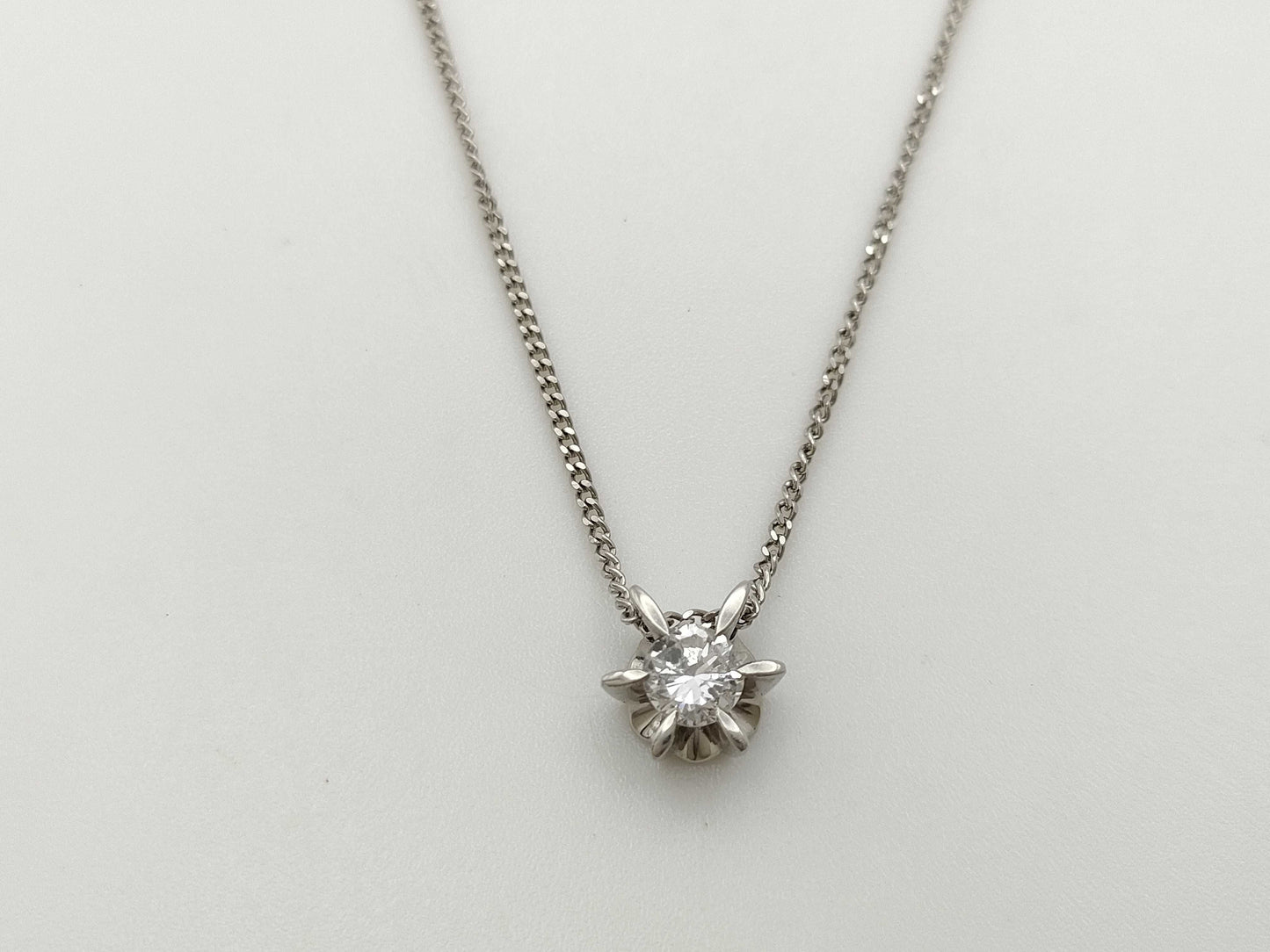 D0.48ct PT900/850 3.9g Necklace 