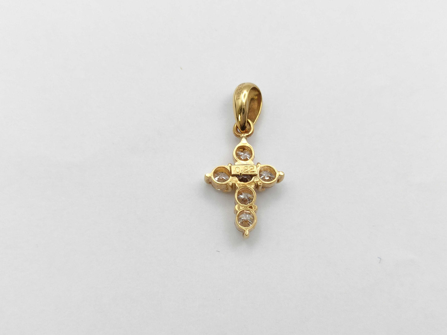 D0.22ct K18 0.6g Pendant Top 