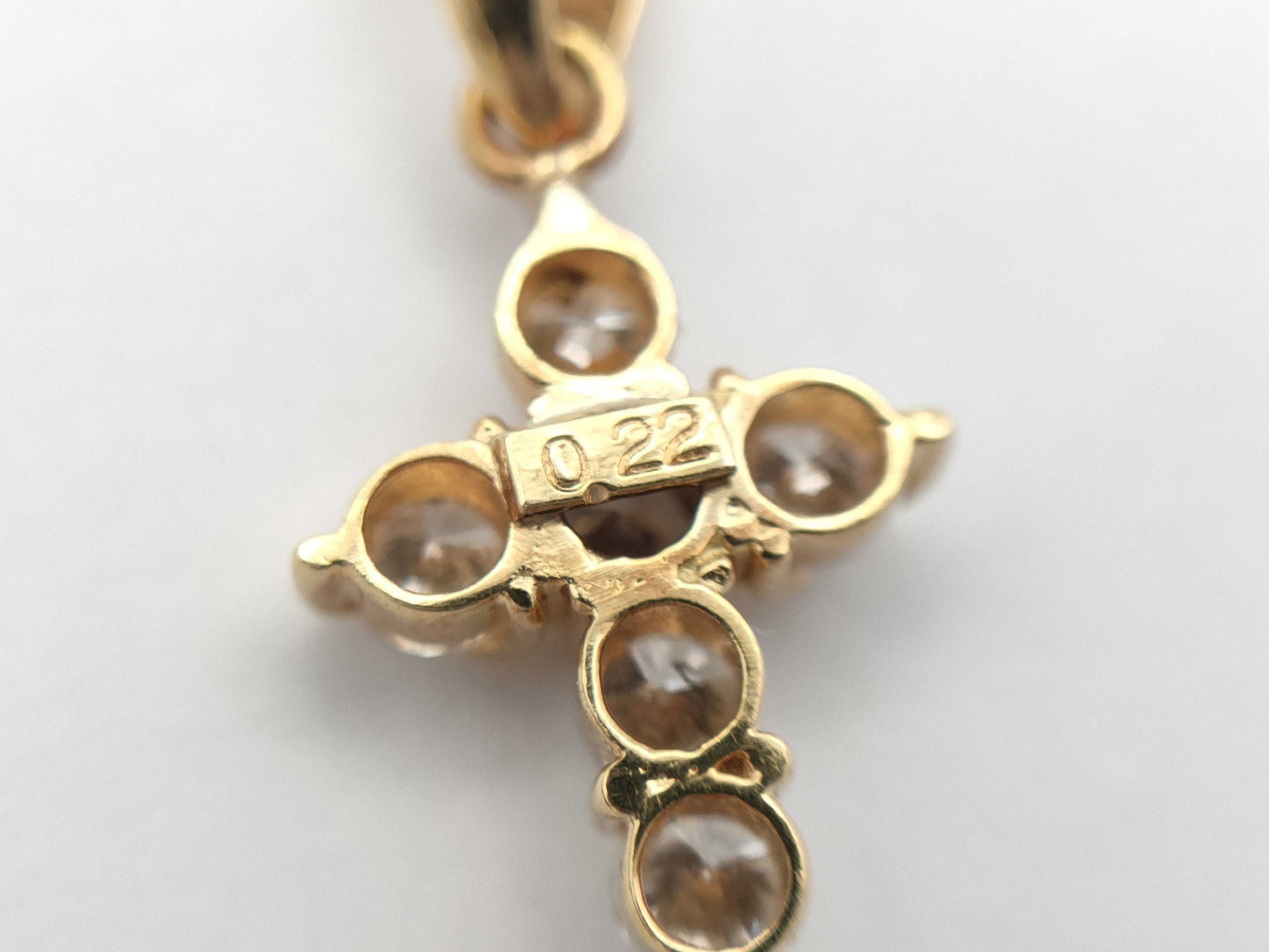 D0.22ct K18 0.6g Pendant Top 