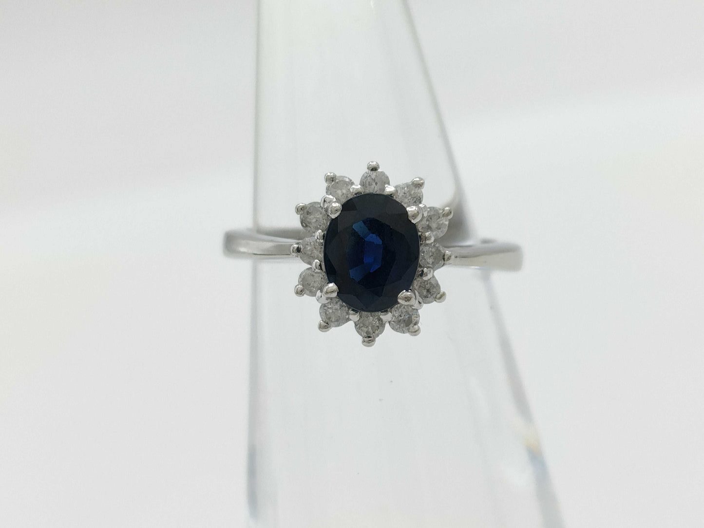 S 0.95ct D 0.21ct PT900 3.6g Ring 