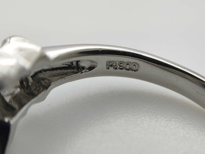 S3.00ct D0.25ct PT900 7.3g Ring 