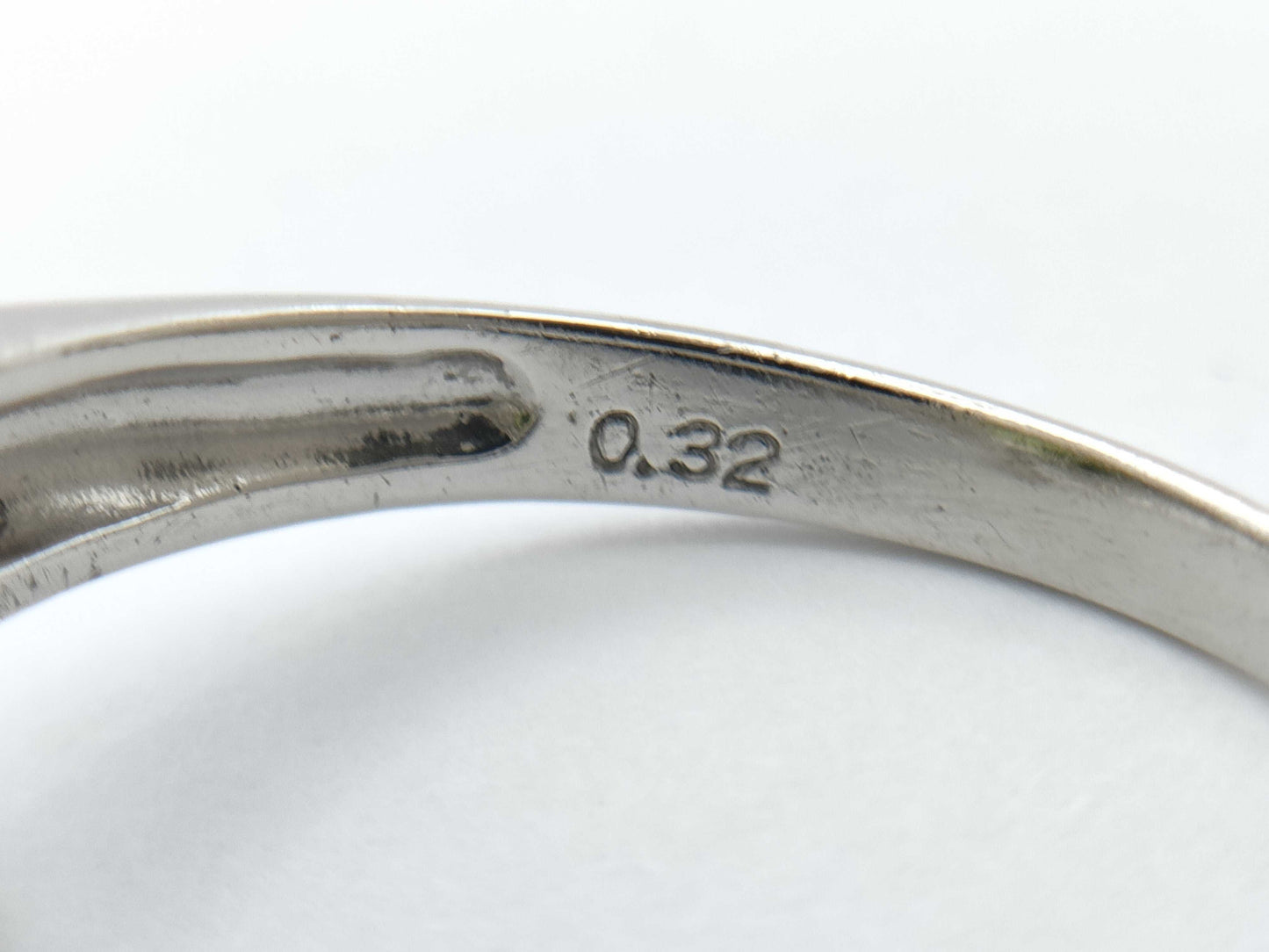 Colored Stone D0.32ct PT900 4.9g Ring 