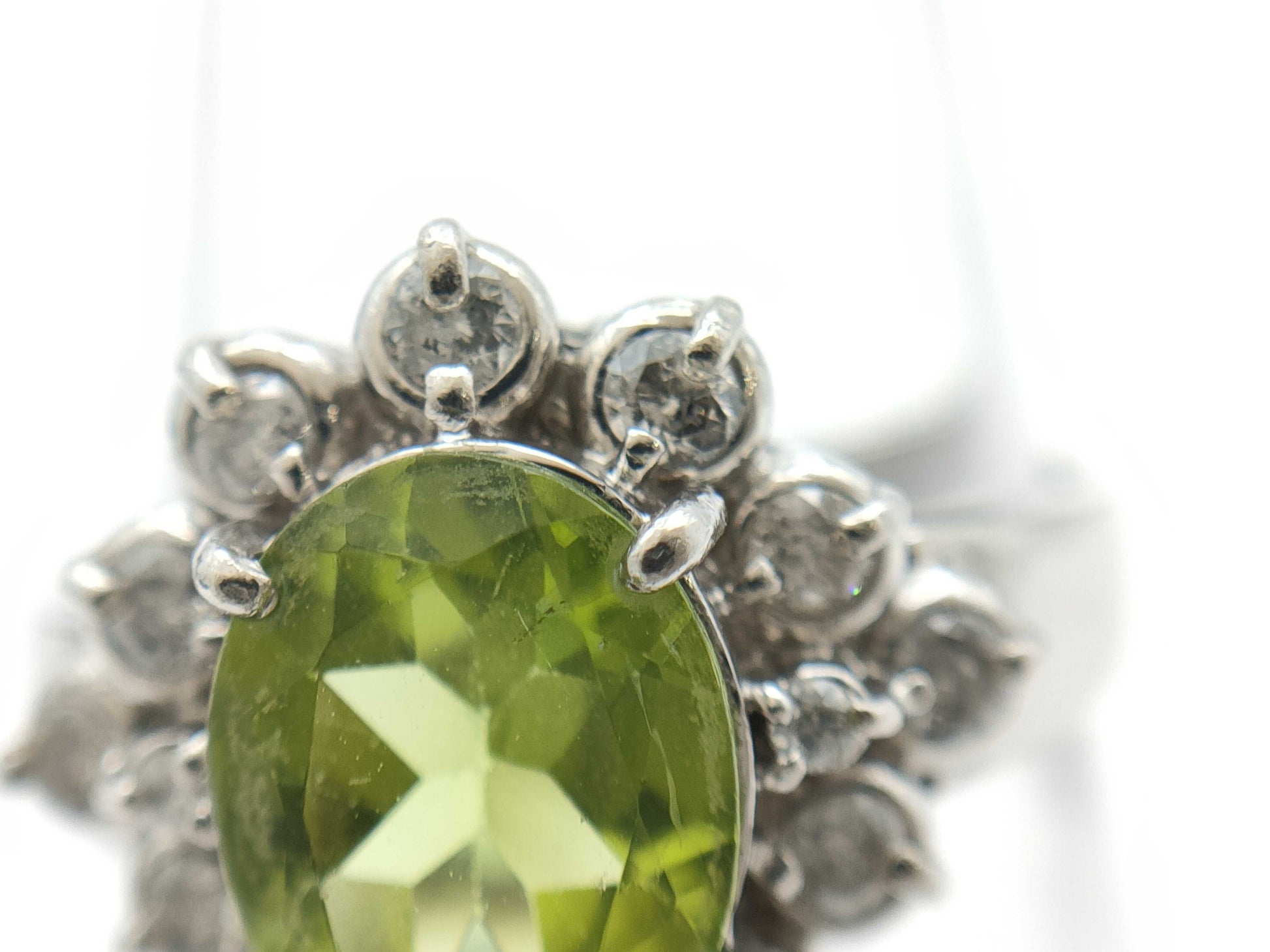 Colored Stone D0.32ct PT900 4.9g Ring 