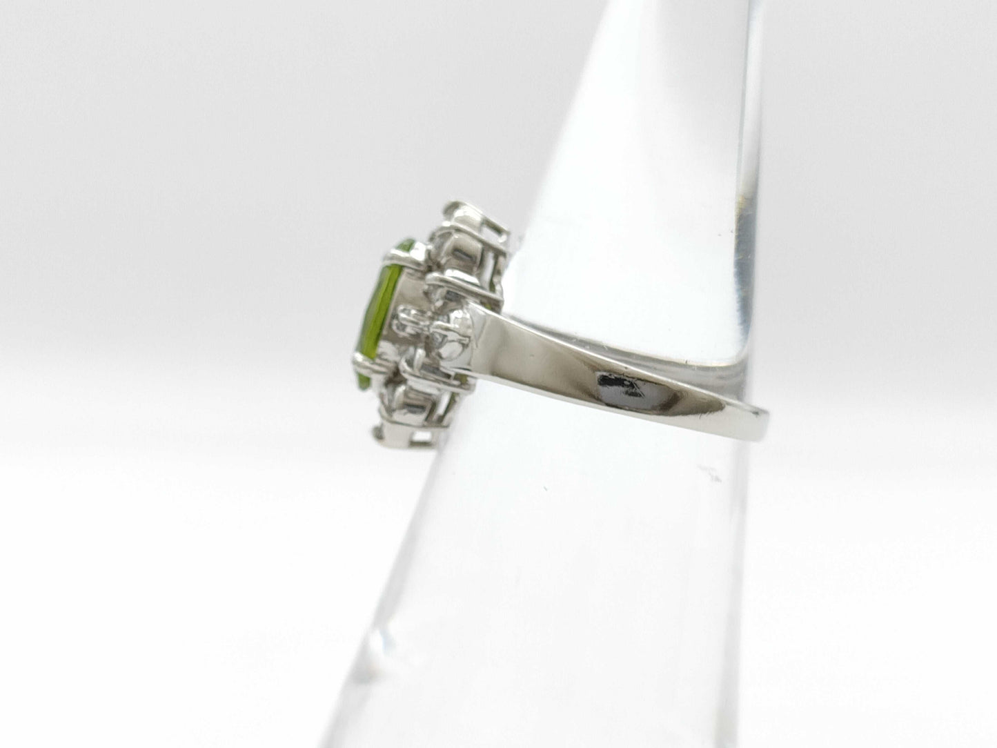 Colored Stone D0.32ct PT900 4.9g Ring 