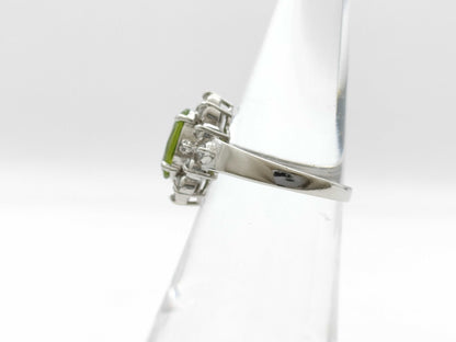 Colored Stone D0.32ct PT900 4.9g Ring 