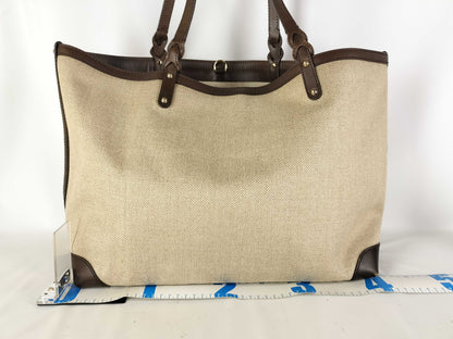GUCCI GUCCI Craft Canvas Tote Bag with Pouch 247207 002123 Tote Bag