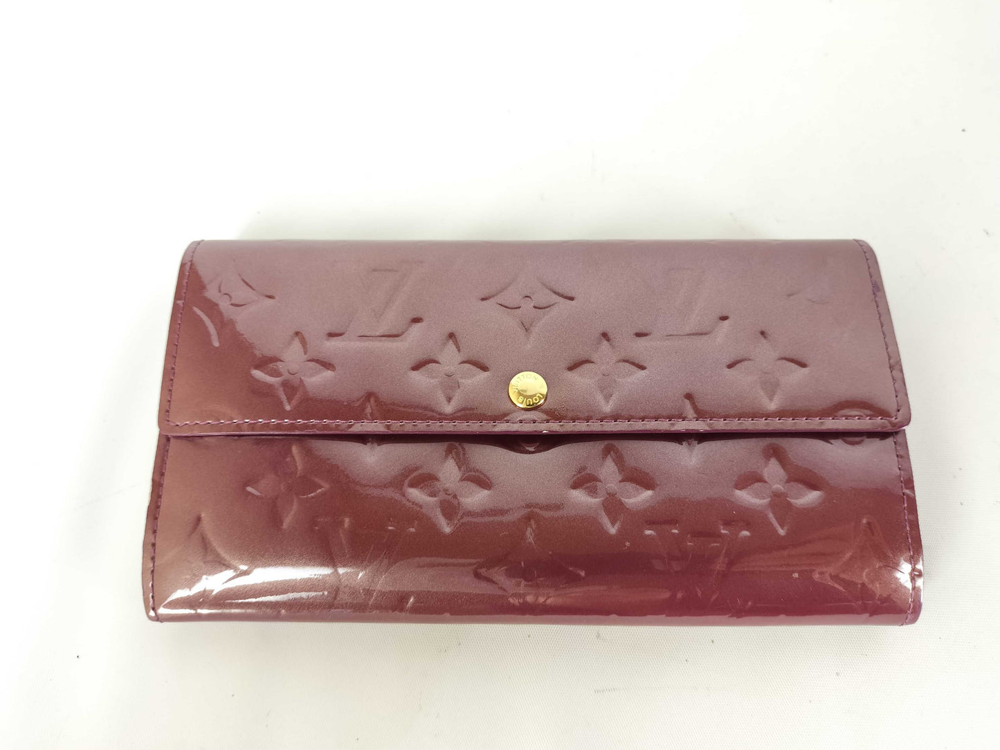 LOUIS VUITTON Vernis Portefeuille Sarah Long Wallet M91521 TH4037 Wallet