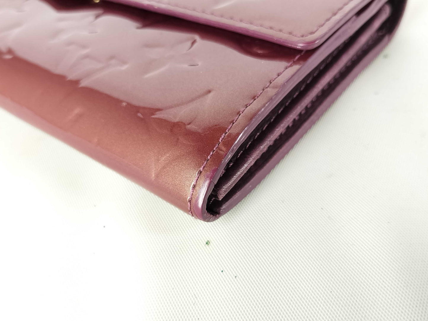 LOUIS VUITTON Vernis Portefeuille Sarah Long Wallet M91521 TH4037 Wallet