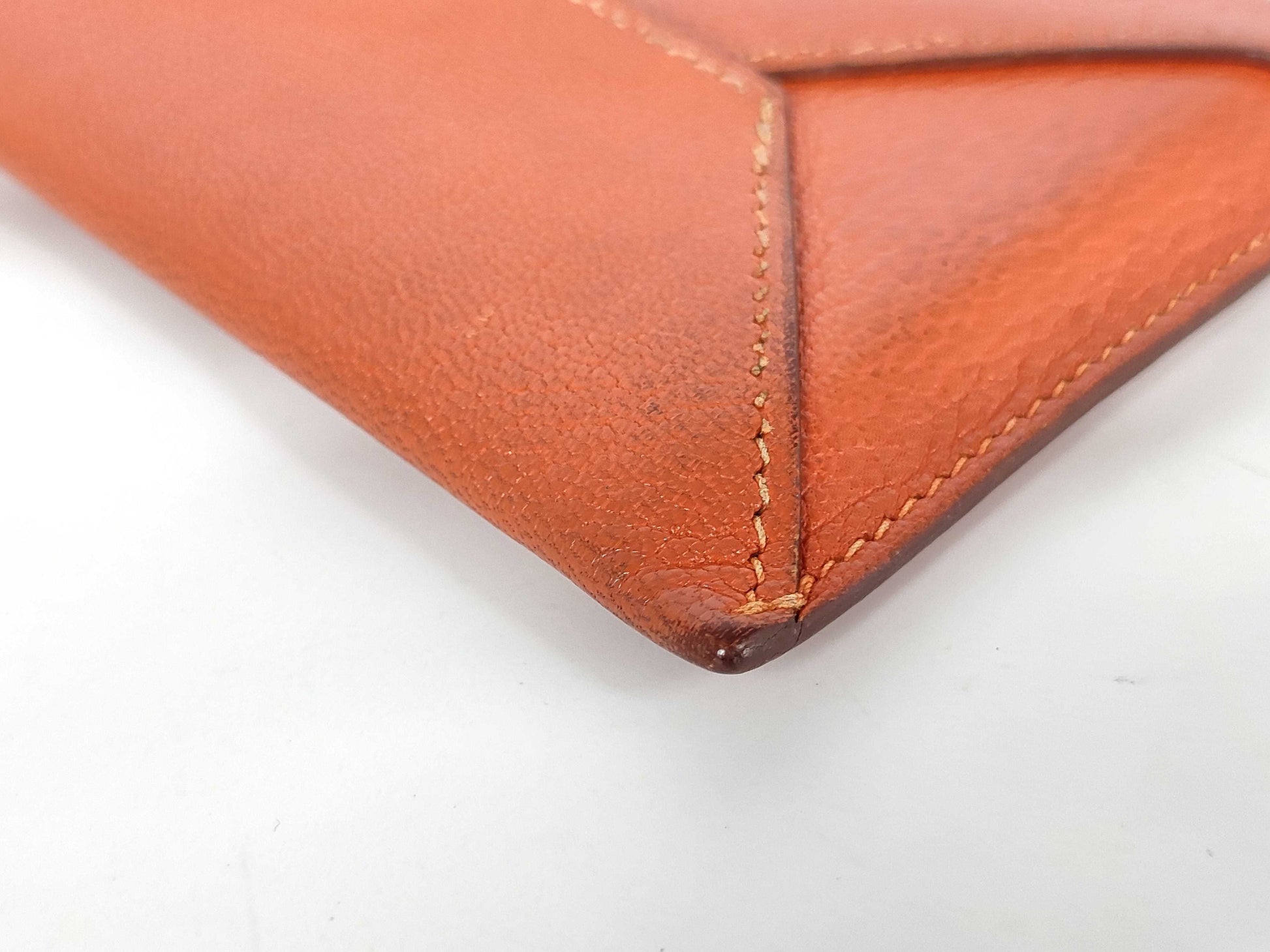 HERMES HERMES Envelope PM Leather Business Card Case Card Case/Pass Case/Business Card Holder