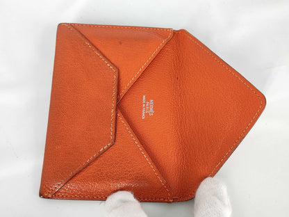 HERMES HERMES Envelope PM Leather Business Card Case Card Case/Pass Case/Business Card Holder