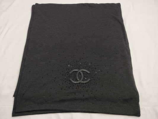 CHANEL Chanel Stole Logo Rhinestone Other Accessories