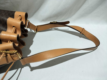 CELINE Macadam Drawstring Shoulder Bag