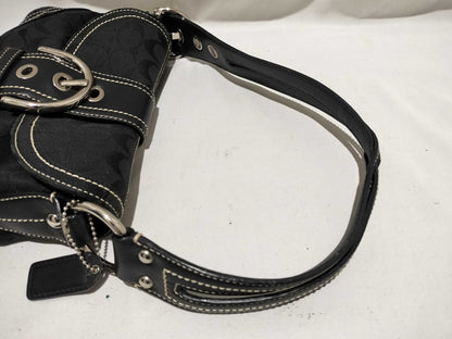 COACH Signature Black Shoulder Bag/Handbag
