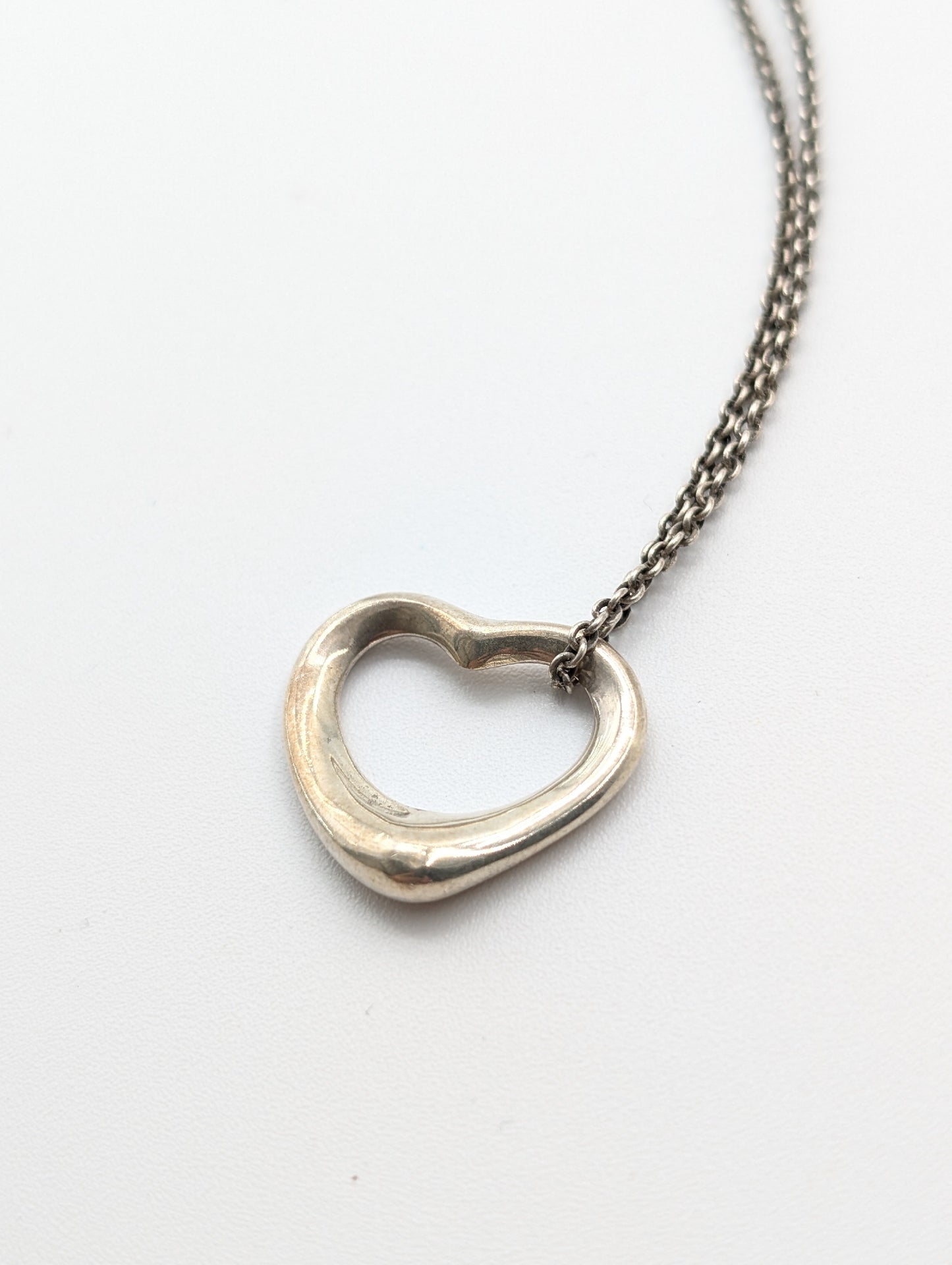 Tiffany & Co. Open Heart Tiffany Necklace Open Heart 925 6.9g Necklace