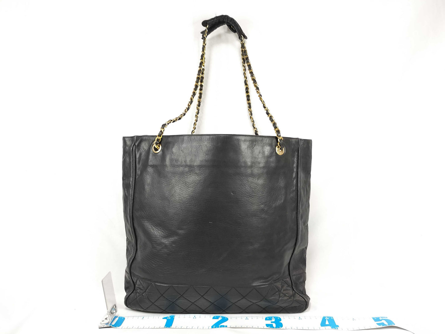 CHANEL Lambskin Quilted Tote Bag