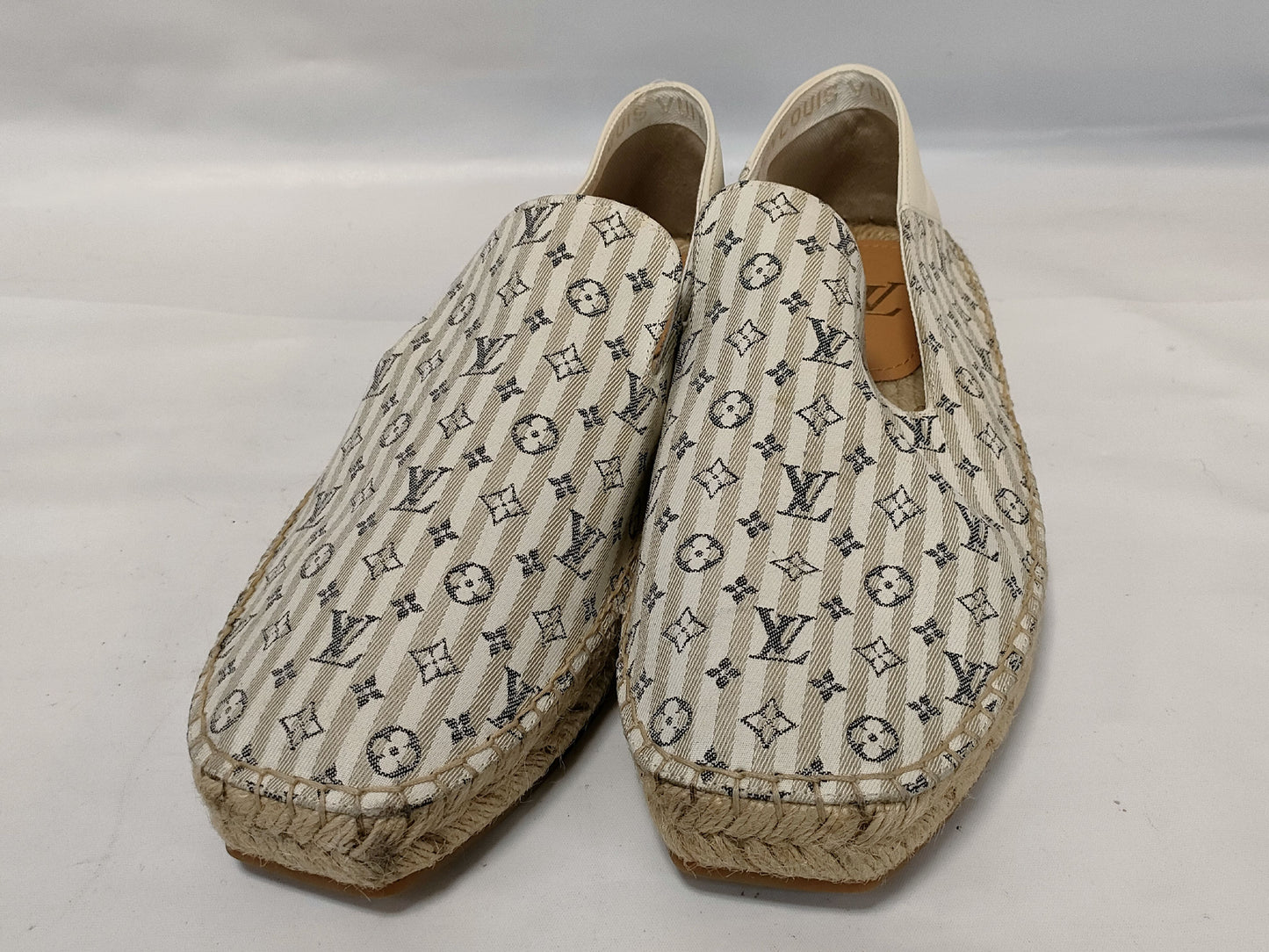 LOUIS VUITTON Louis Vuitton Vidal Line Monogram Espadrilles Slip-On Loafers Size 6 1/2