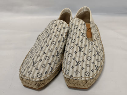 LOUIS VUITTON Louis Vuitton Vidal Line Monogram Espadrilles Slip-On Loafers Size 6 1/2