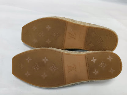 LOUIS VUITTON Louis Vuitton Vidal Line Monogram Espadrilles Slip-On Loafers Size 6 1/2