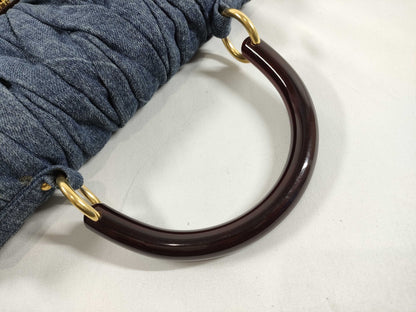 miu miu miu miu denim tortoiseshell handbag Matelasse handbag