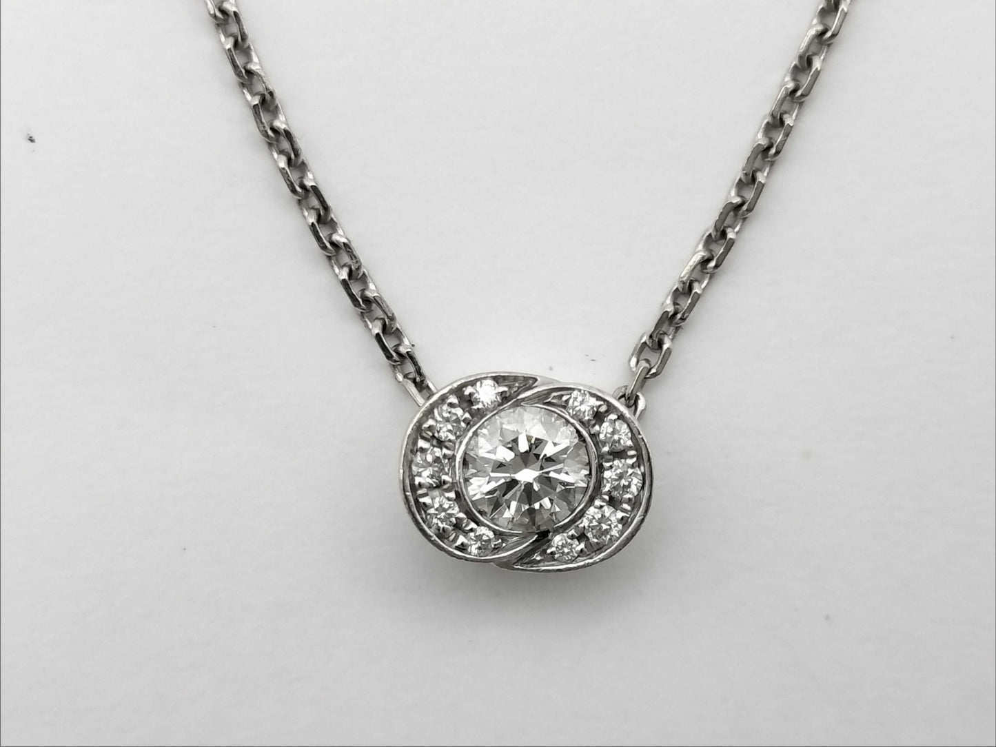 BVLGARI Incontro d'Amore Diamond Necklace in WG 750, 3.5g 