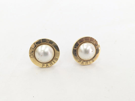 CELINE Pearl Earrings
