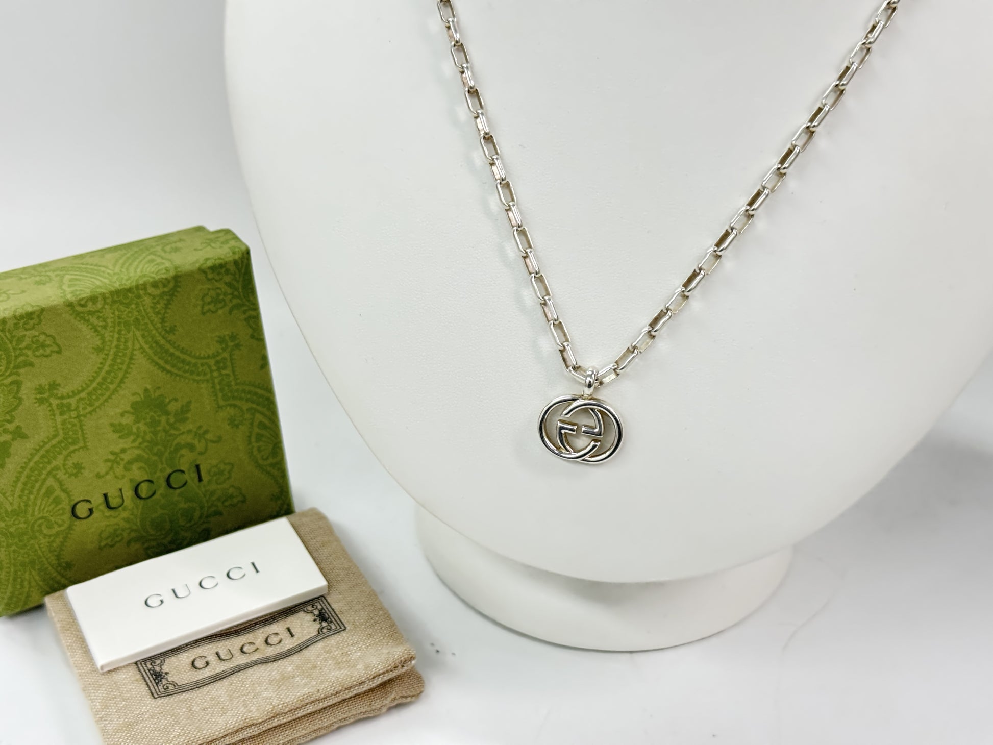 GUCCI Gucci Interlocking G 925 Necklace Necklace
