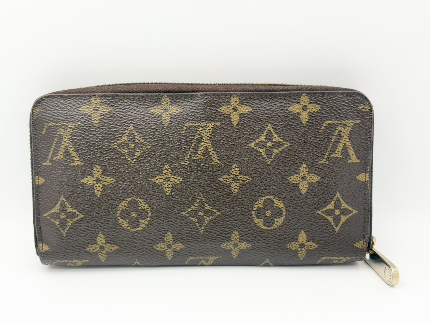 LOUIS VUITTON Monogram V Zippy Wallet M60928 Turquoise Round Zip Wallet CA0195 Wallet