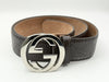 GUCCI Guccissima Gucci 411924 Interlocking G Guccissima Leather Belt 95/38 Brown Belt
