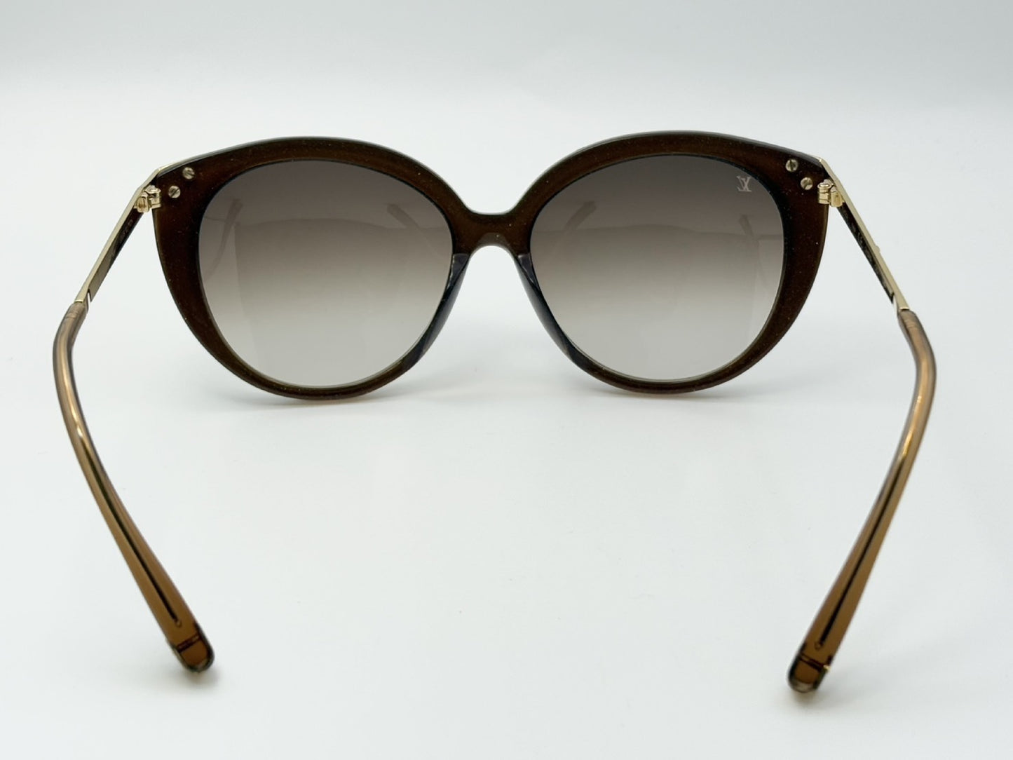 LOUIS VUITTON Z0620E Cat Eye 56□16-140 Sunglasses Amber Brown R0176 Case and Dust Bag Included