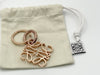 LOEWE Anagram Charm Key Ring Pink Gold Key Case/Key Holder