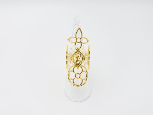 LOUIS VUITTON M0914S Ring LV Twiggy Ring #S OB4212 Gold Ring