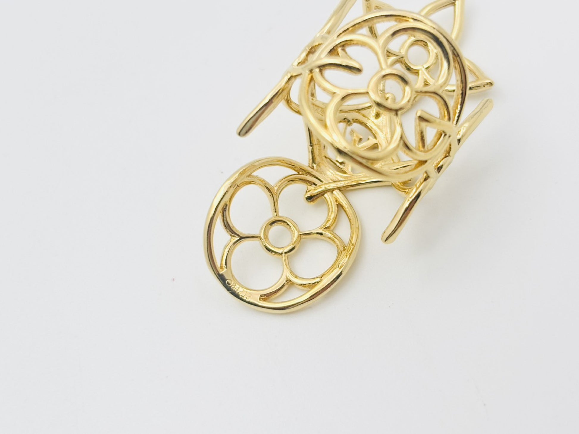 LOUIS VUITTON M0914S Ring LV Twiggy Ring #S OB4212 Gold Ring