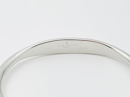 LOUIS VUITTON M64839 Jonques Monogram Bangle #M DI1107GP Silver Bracelet/Bangle