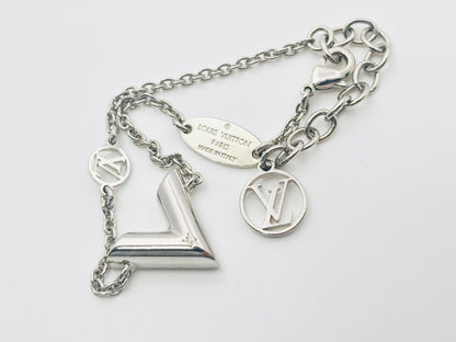 LOUIS VUITTON Essential V Bracelet, Silver, M63198, LE0179