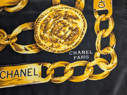 CHANEL Coco Mark Cambon Scarf, Approx. 85 x 85cm