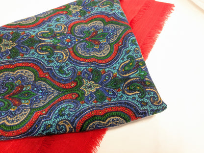 FENDI Large Stole, Paisley Pattern, Approx. 130 x 130cm, Other Apparel