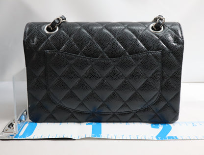 CHANEL Caviar Skin Matelasse 23 Double Flap Shoulder Bag