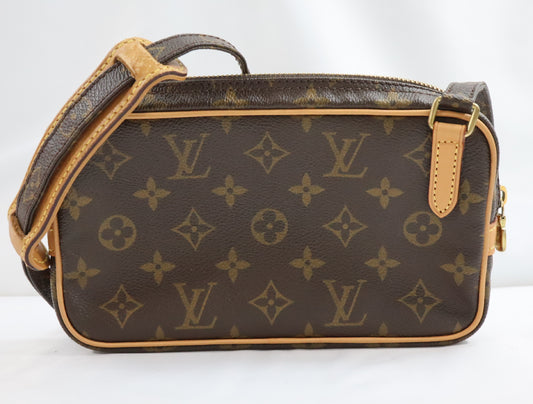 LOUIS VUITTON Monogram LOUIS VUITTON M51828 Monogram Pochette Marly Bandouliere SL0050 Shoulder Bag