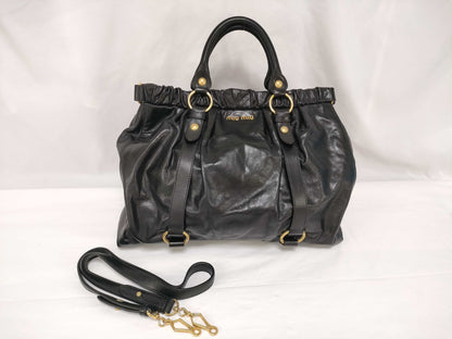 Miu Miu Vitello Luxe 2-Way Handbag