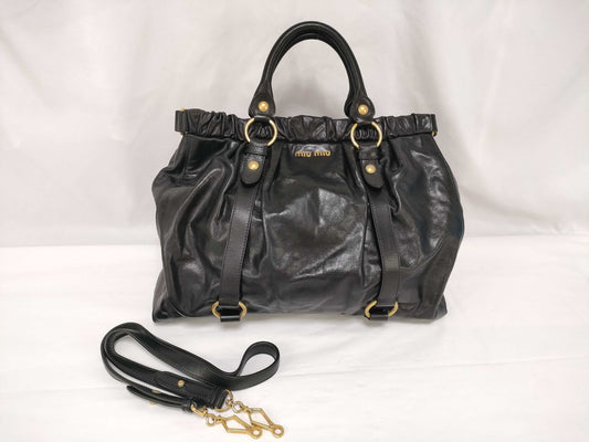 Miu Miu Vitello Luxe 2-Way Handbag