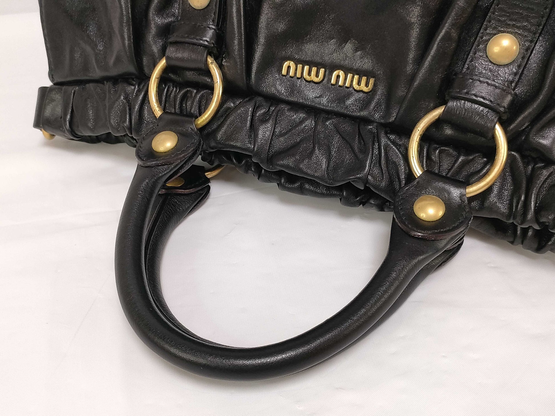 Miu Miu Vitello Luxe 2-Way Handbag
