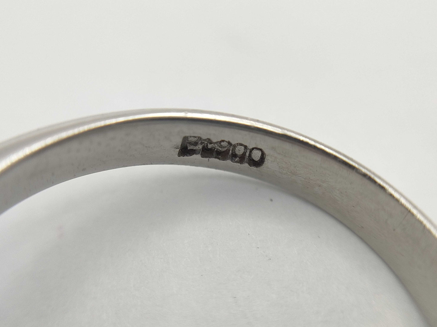 Colored Stone, Transparent Stone, PT900, 6.2g Ring 