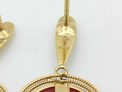 Colored Stone K18 5.0g Earrings 