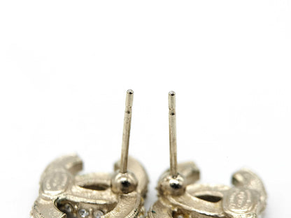 CHANEL Coco Mark C22B Coco Pearl Stone Earrings