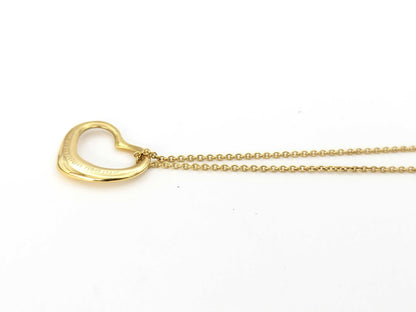 Tiffany & Co. Open Heart Necklace in Yellow Gold 750, 3.2g 