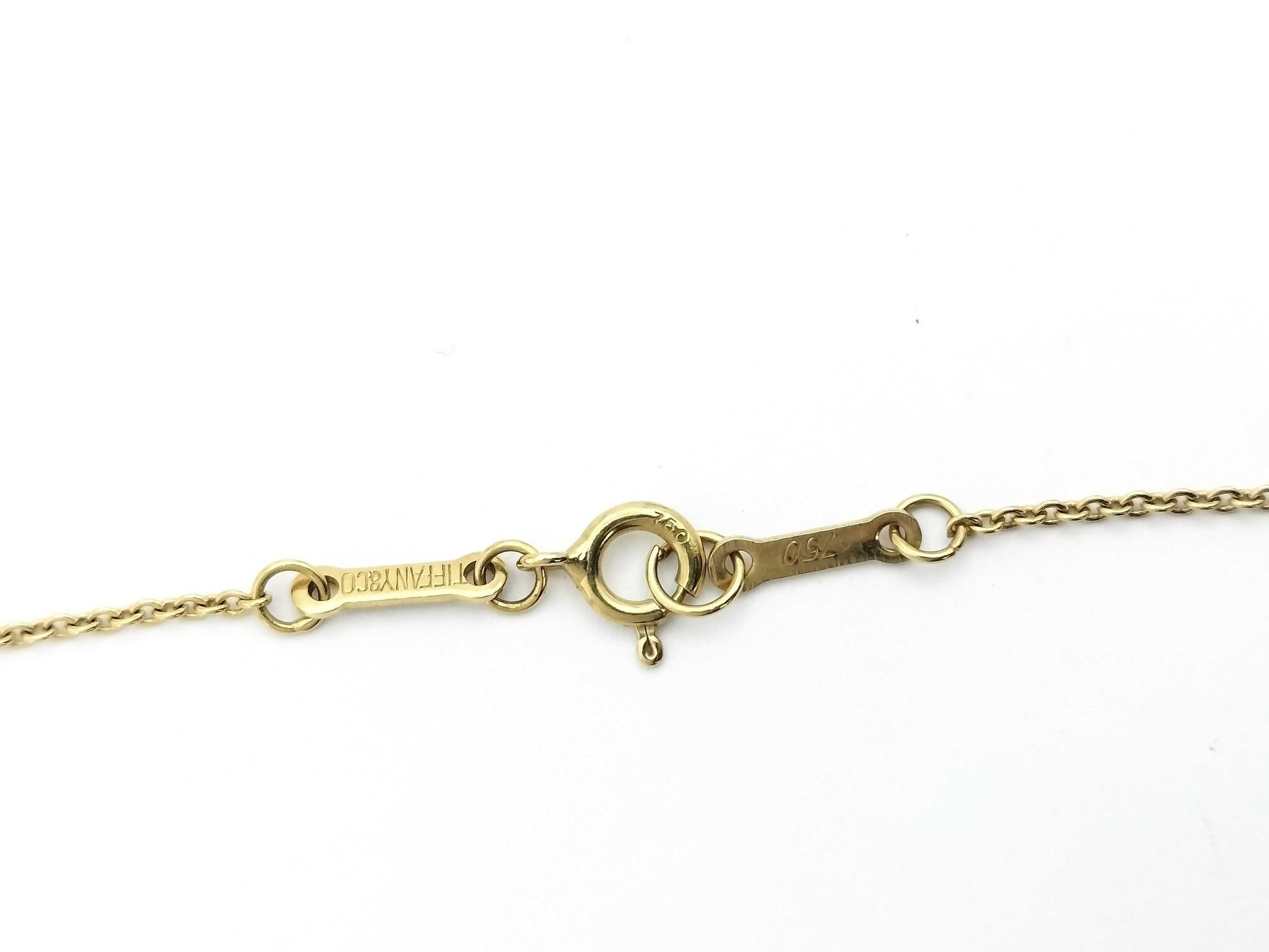 Tiffany & Co. Open Heart Necklace in Yellow Gold 750, 3.2g 