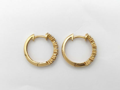 D0.27ct K18 3.9g Earrings 
