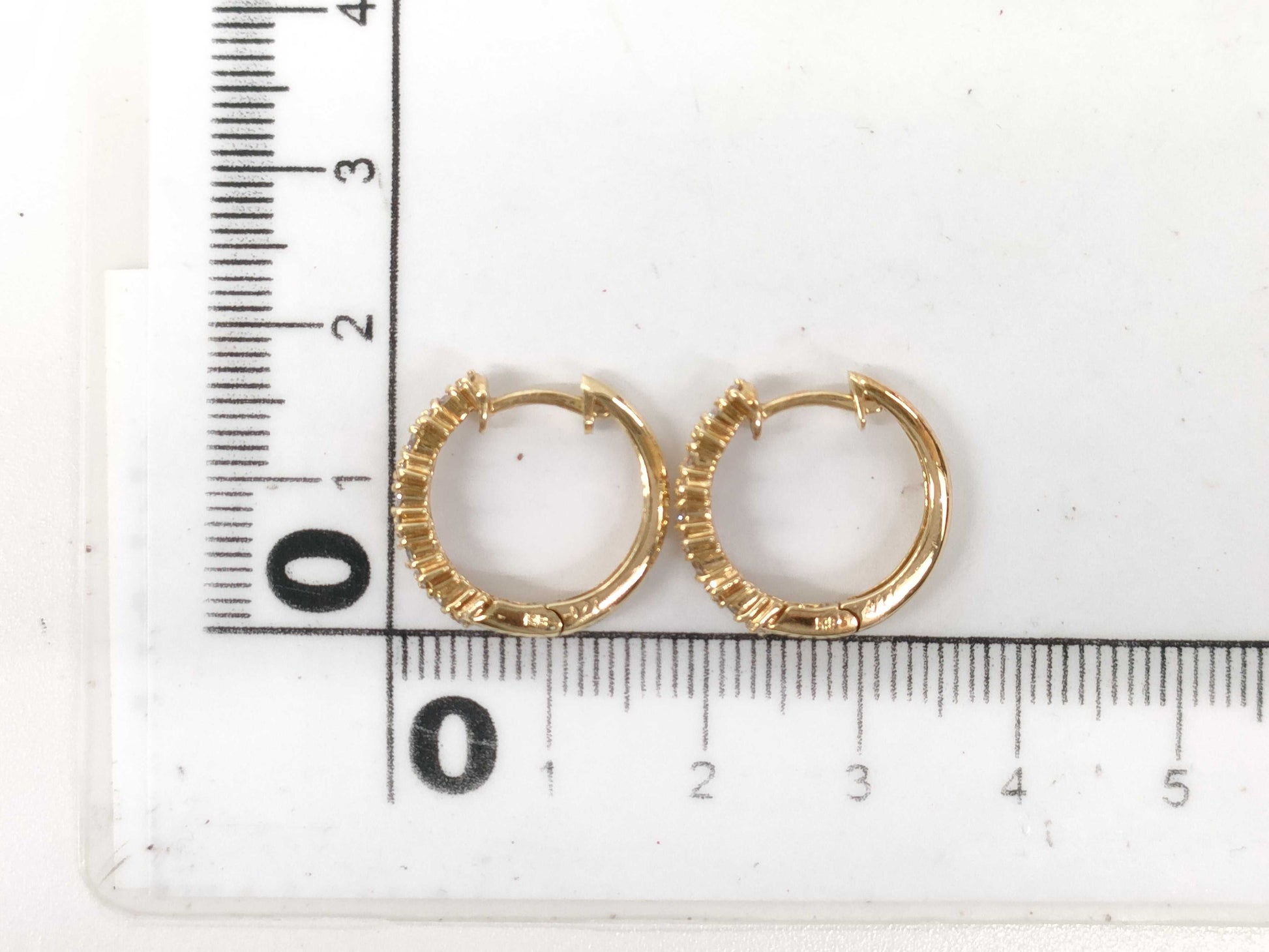 D0.27ct K18 3.9g Earrings 