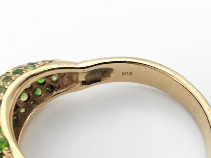 2.59ct colored stone ring in 18K gold 