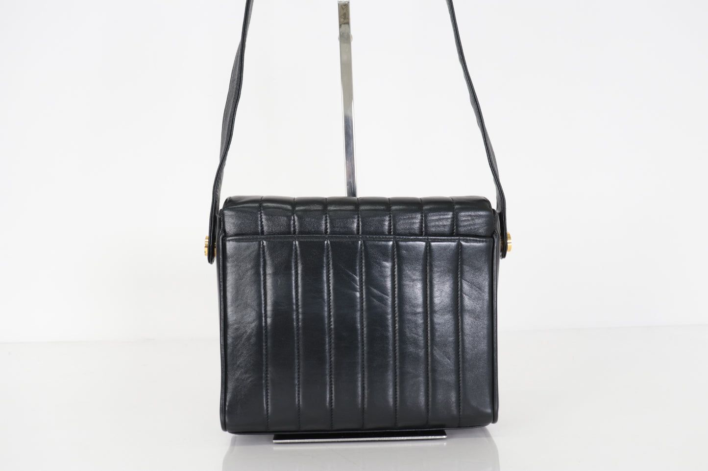 CHANEL Mademoiselle Lambskin Shoulder Bag with Mirror